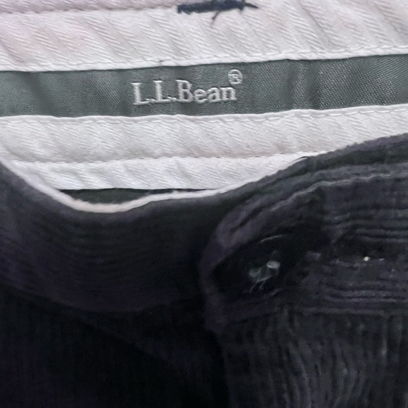 Men's L.L. Bean Black Corduroy Pants - 34/30 - Picture 5 of 6